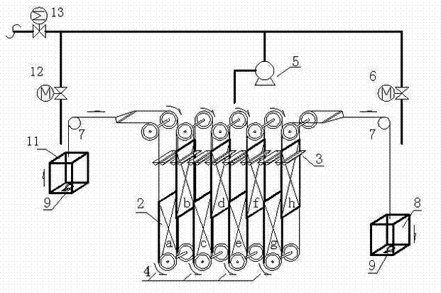 On-line self-cleaning flexible membrane bioreactor with high flux and low energy consumption