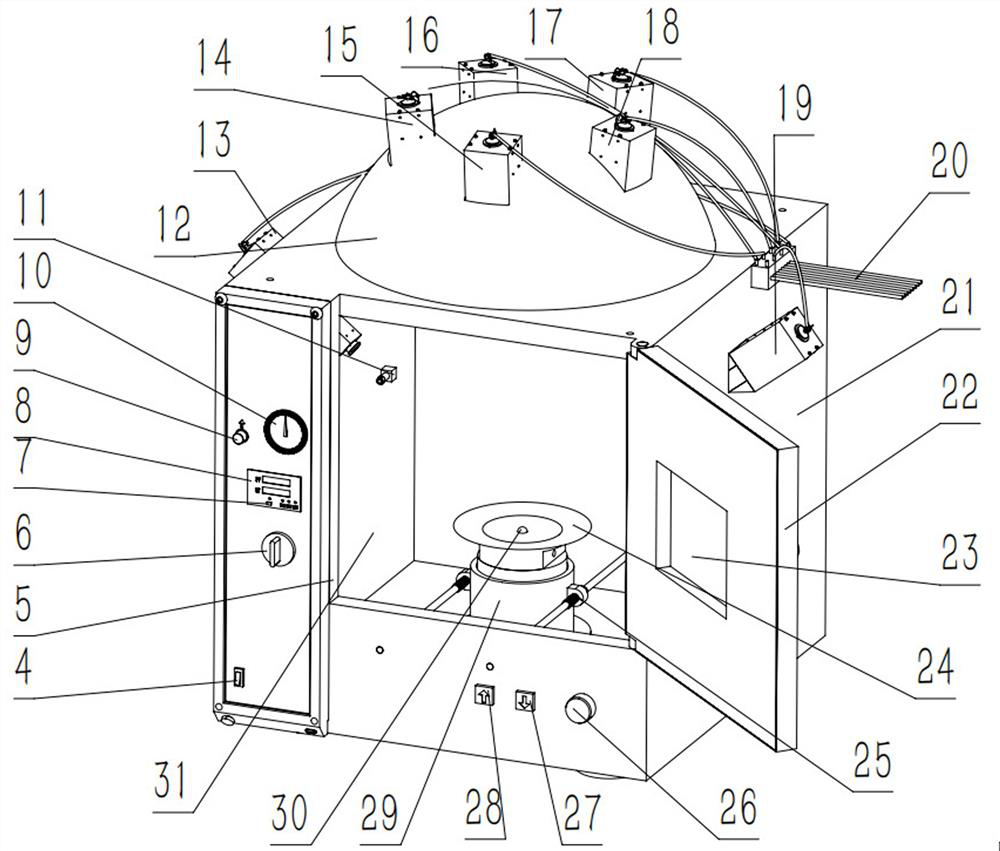 Laser source high-temperature heat treatment device and heat treatment method