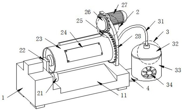 Stir-frying mechanism for tea production