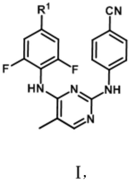Biphenyl diaryl methyl pyrimidine derivative containing aromatic heterocyclic structure, and preparation method thereof