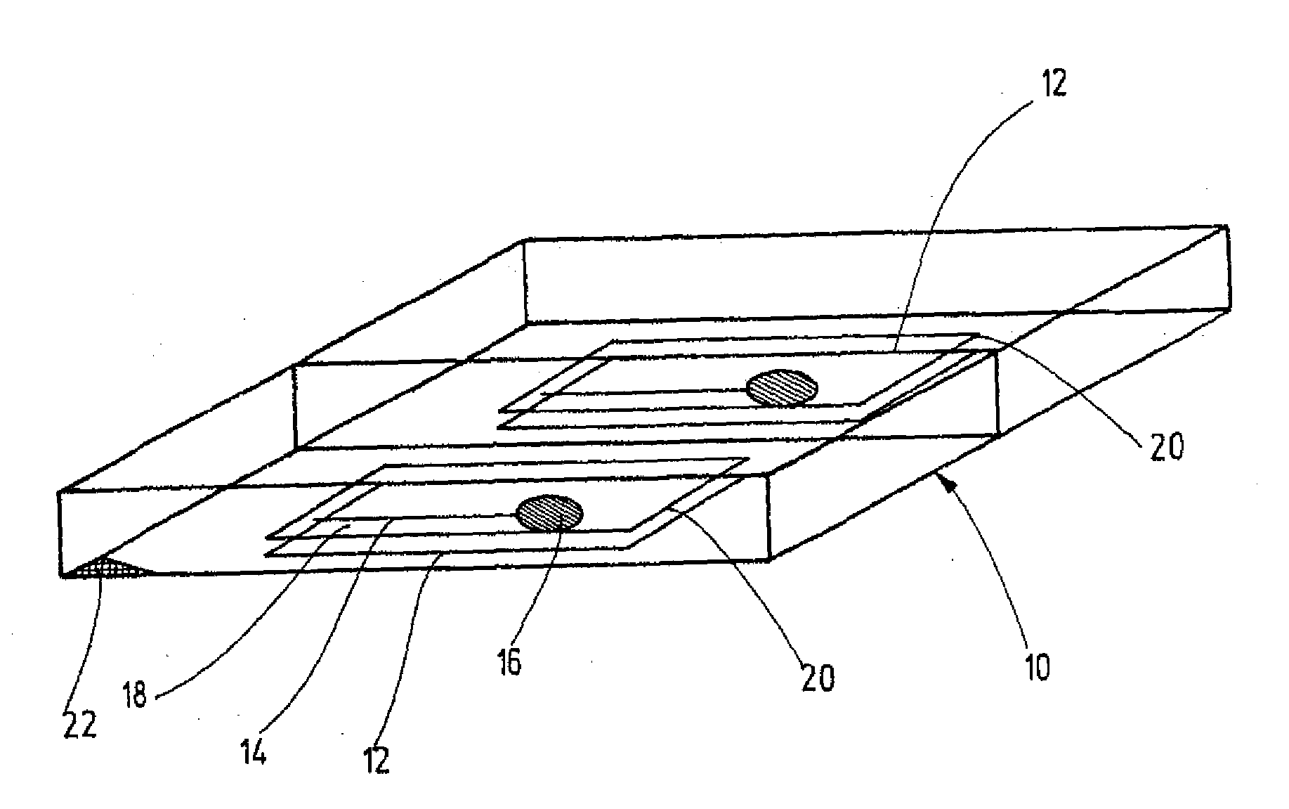 Package for an object having a hydrophilic surface coating