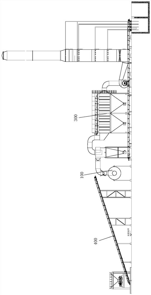 Lightweight rotary kiln system equipment and process for treating waste mud of oil and gas field