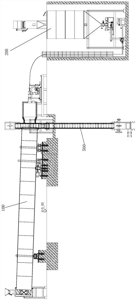 Lightweight rotary kiln system equipment and process for treating waste mud of oil and gas field