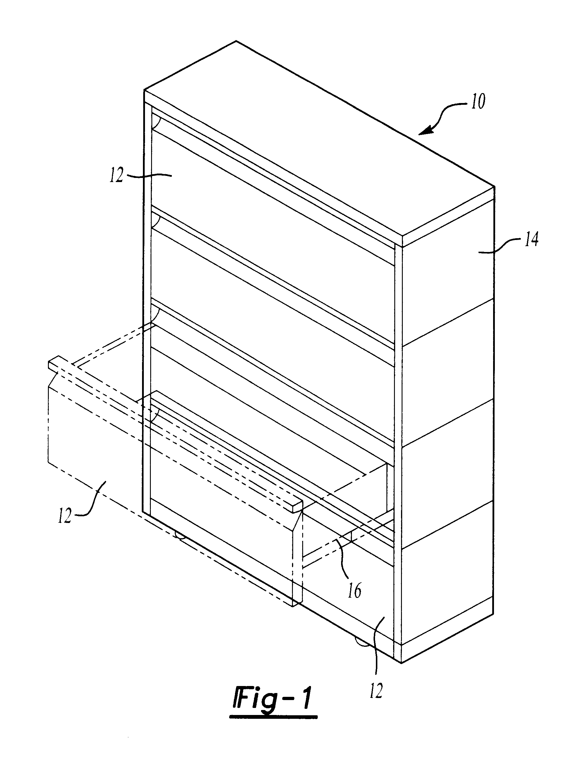 Lateral File Locking System