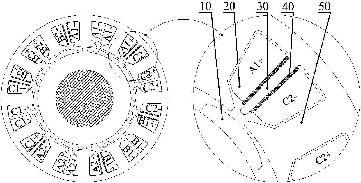 On-line diagnosis method for turn-to-turn short circuit fault of double redundancy permanent magnet synchronous motor coil