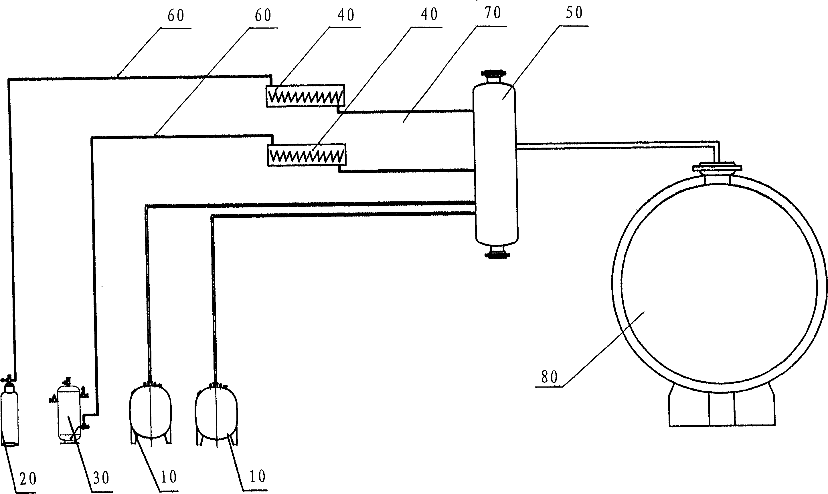 Method for preparing fire resisting glass and special equipment