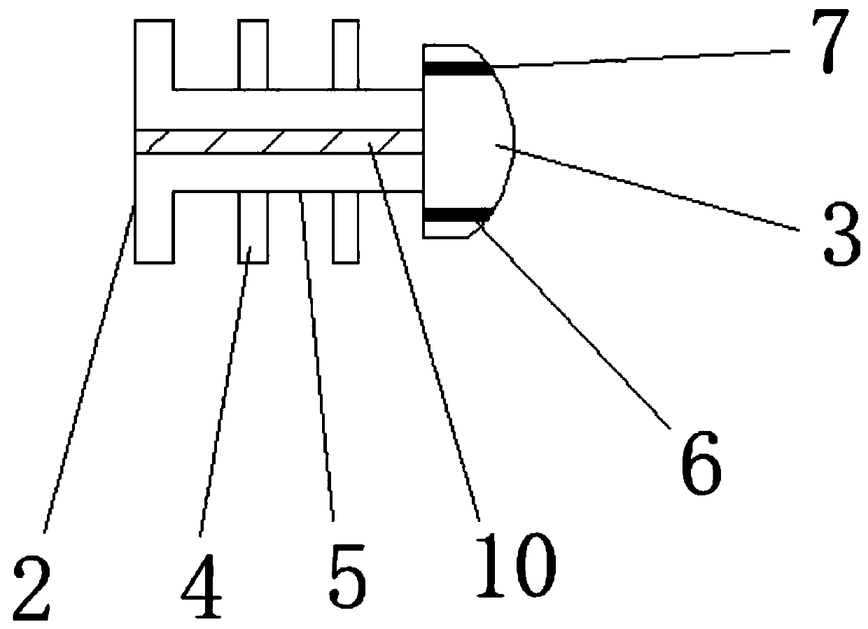 One-piece insulating column of motor
