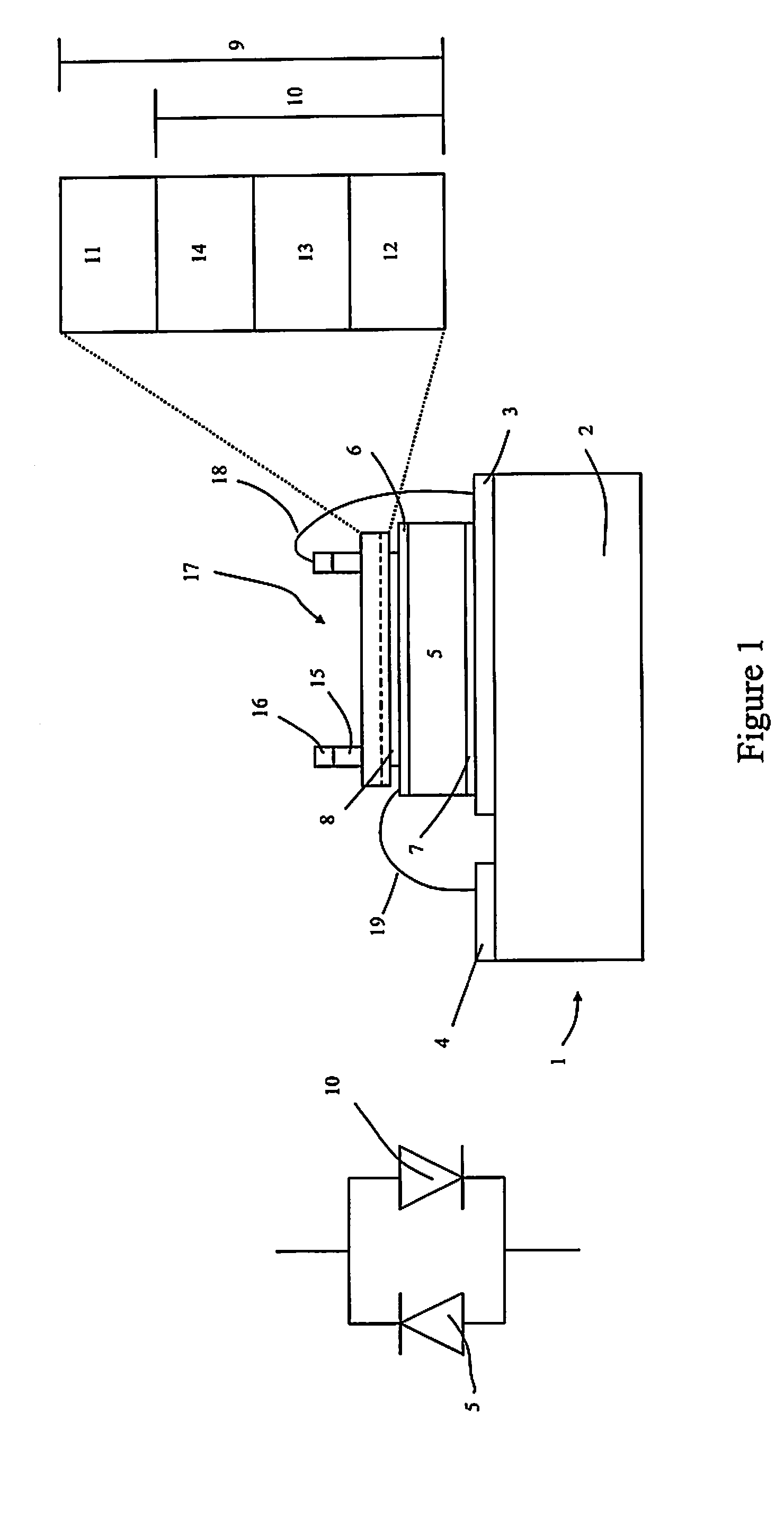Light emitting structure and method of manufacture thereof