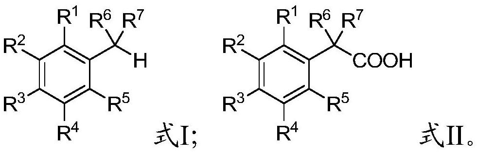 Method for synthesizing aryl acetic acid through direct carbonylation of alkyl aromatic hydrocarbon and water