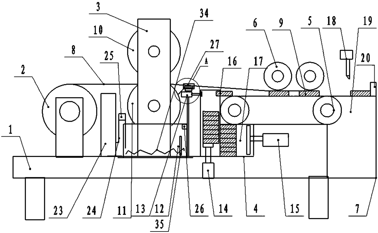 Rolling method for film winding machine