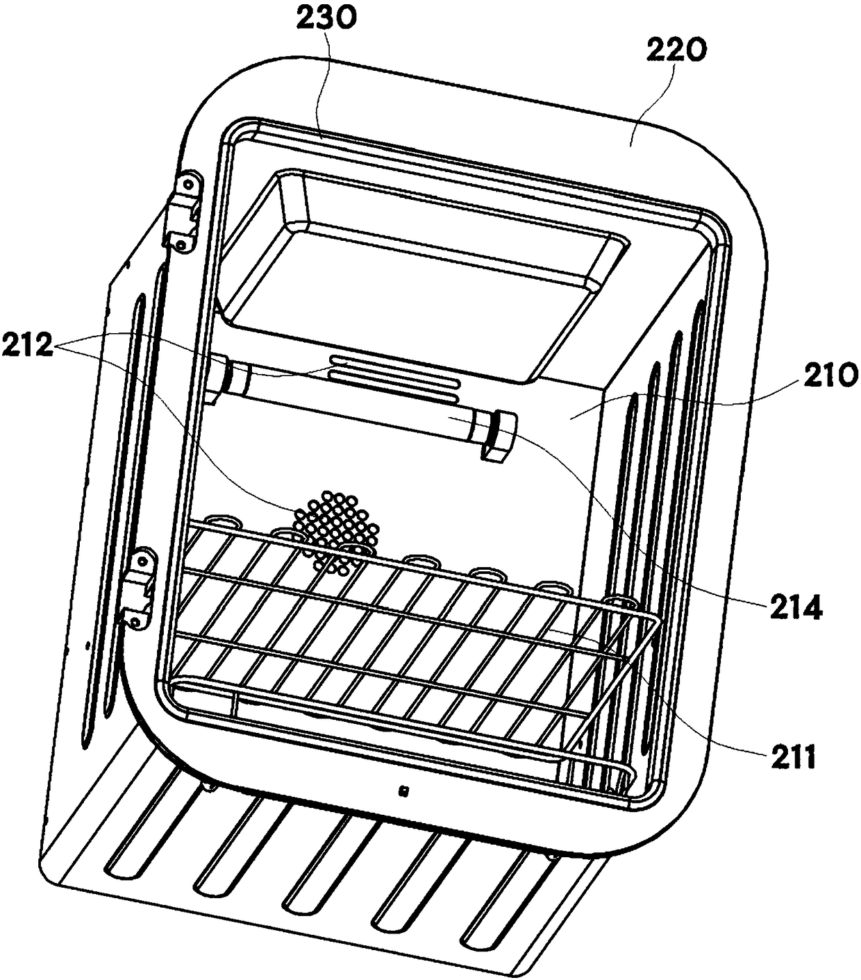 Infant product sterilizer comprising breast pump