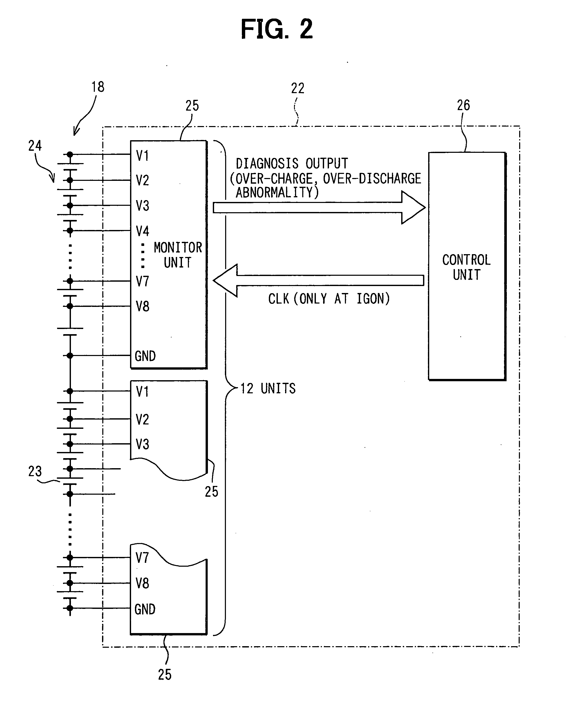 Circuit system for a battery electronic control unit
