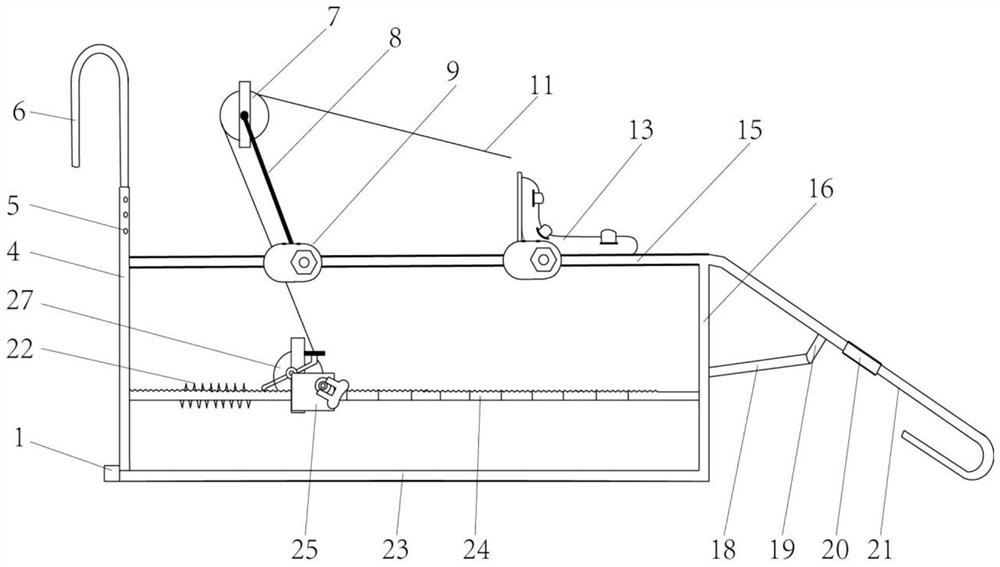 An adjustable lower limb bone traction device without weights