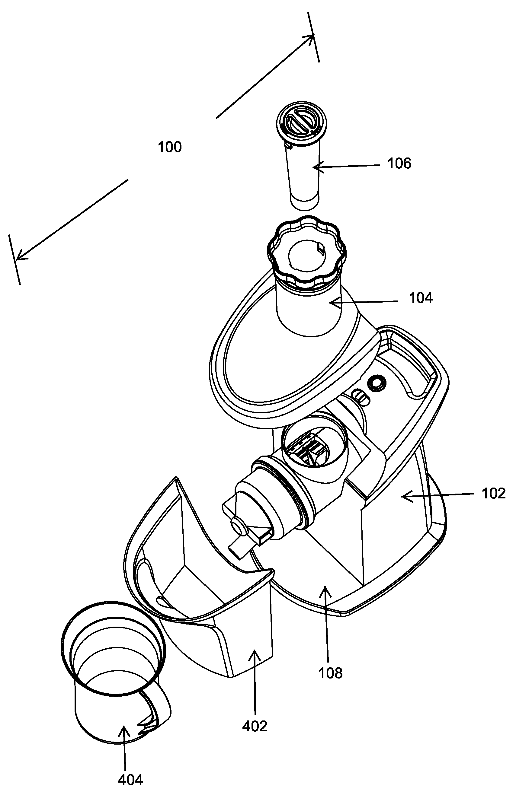 Juice extraction devices with mesh filter of variable distances from helical screw