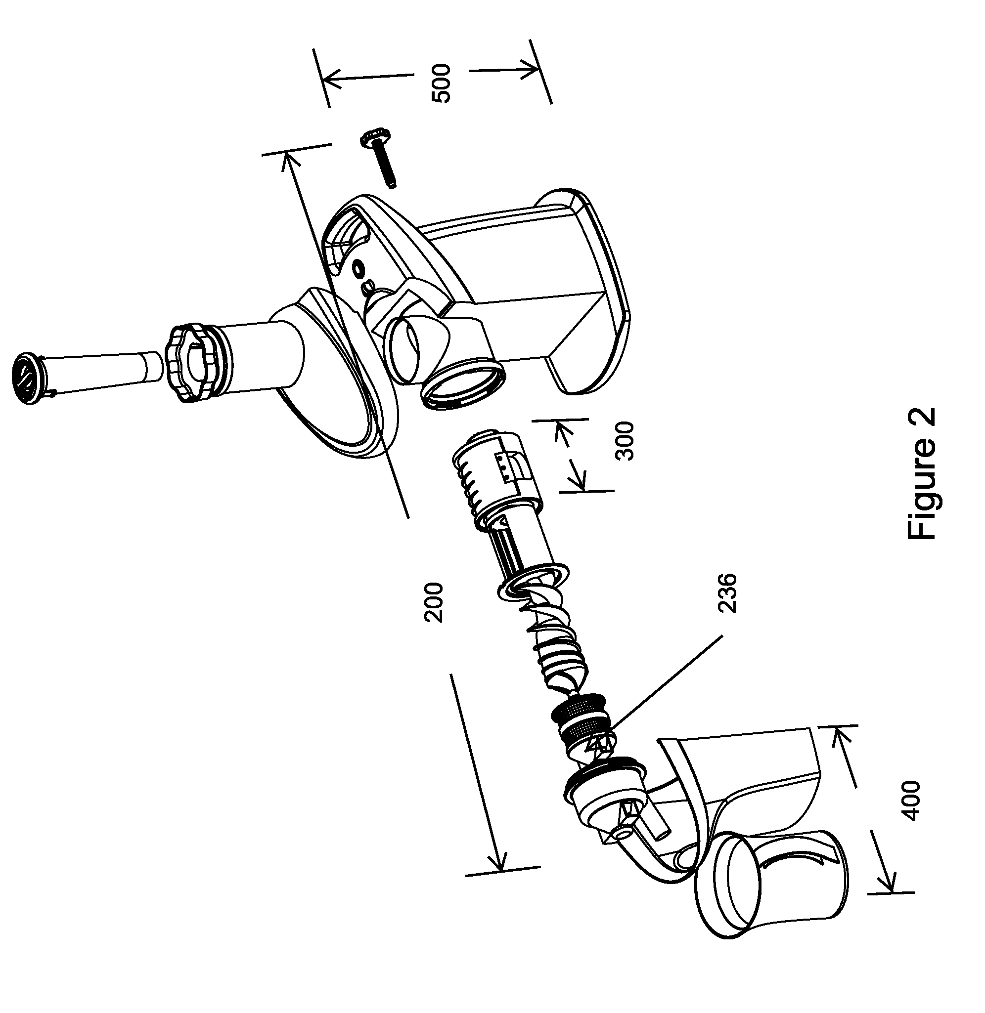 Juice extraction devices with mesh filter of variable distances from helical screw