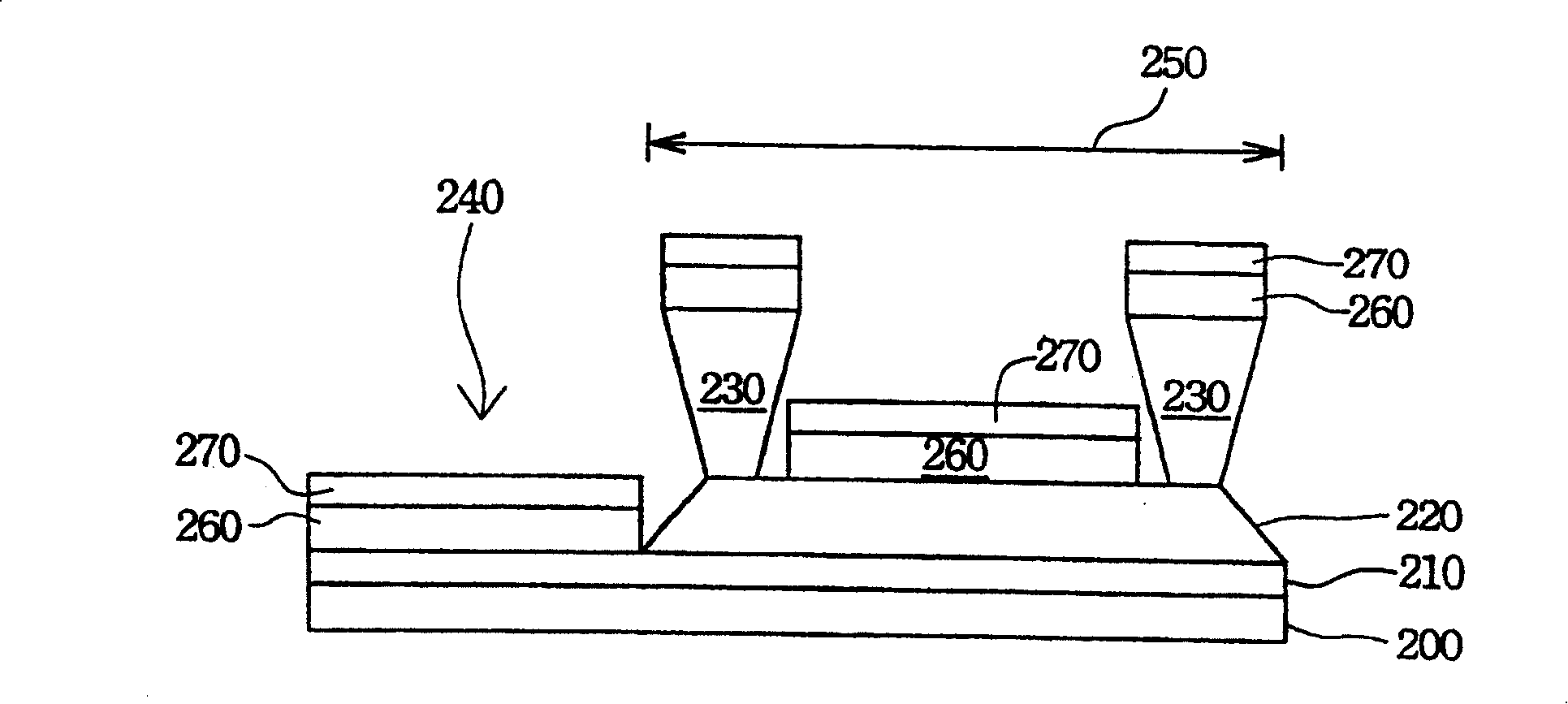 Manufacturing method and structure of organic luminous display panel