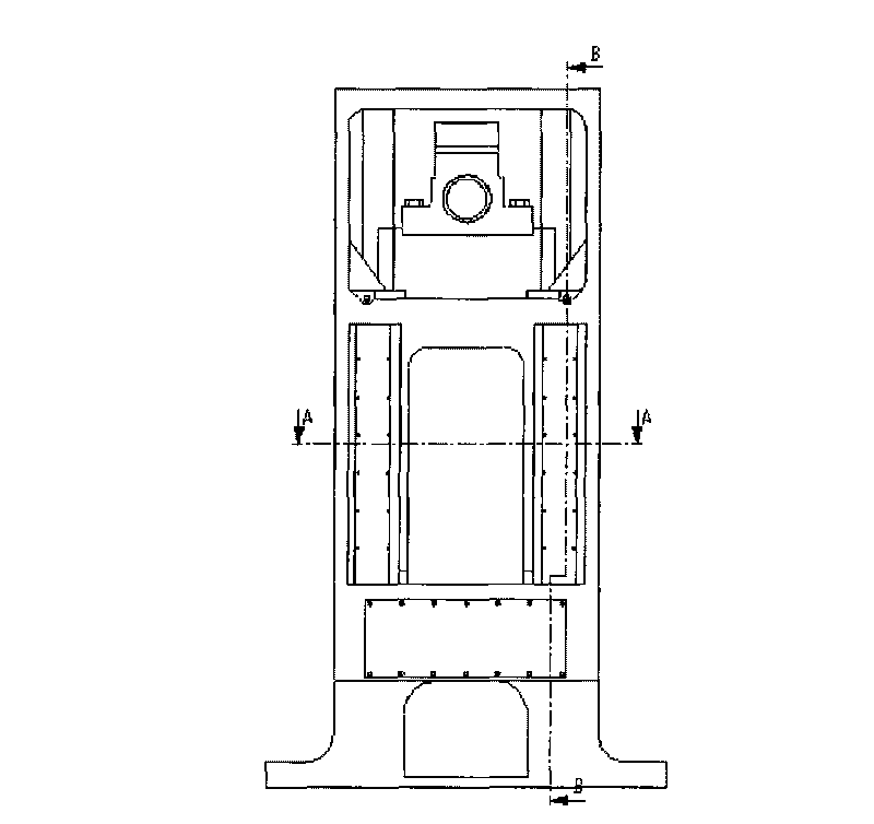 Closed type portal high-speed punch press stand