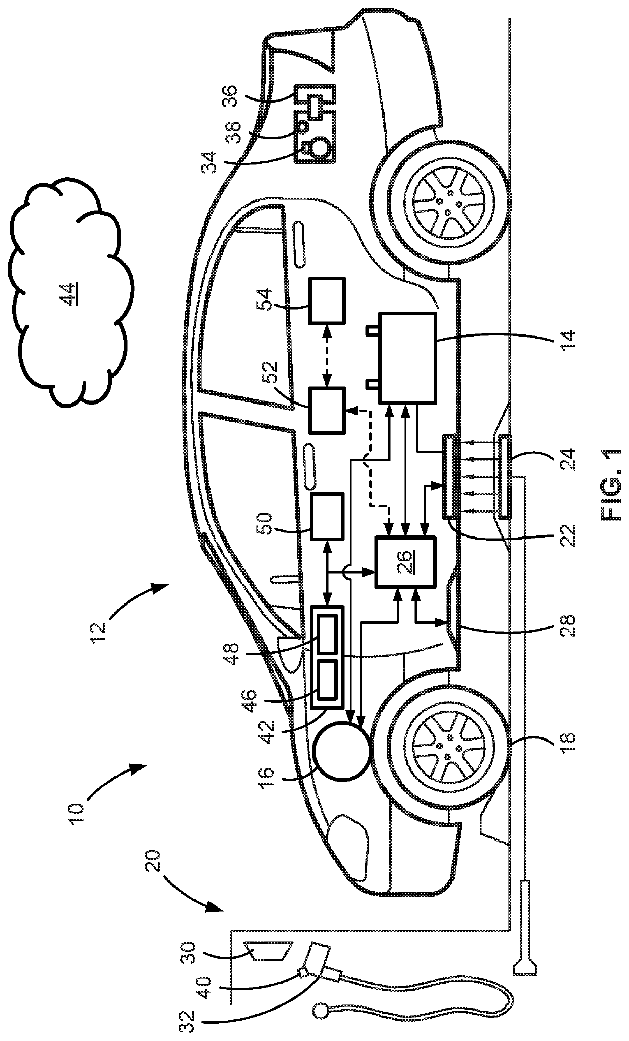 Intelligent motor vehicles, charging systems, and control logic for governing vehicle grid integration operations