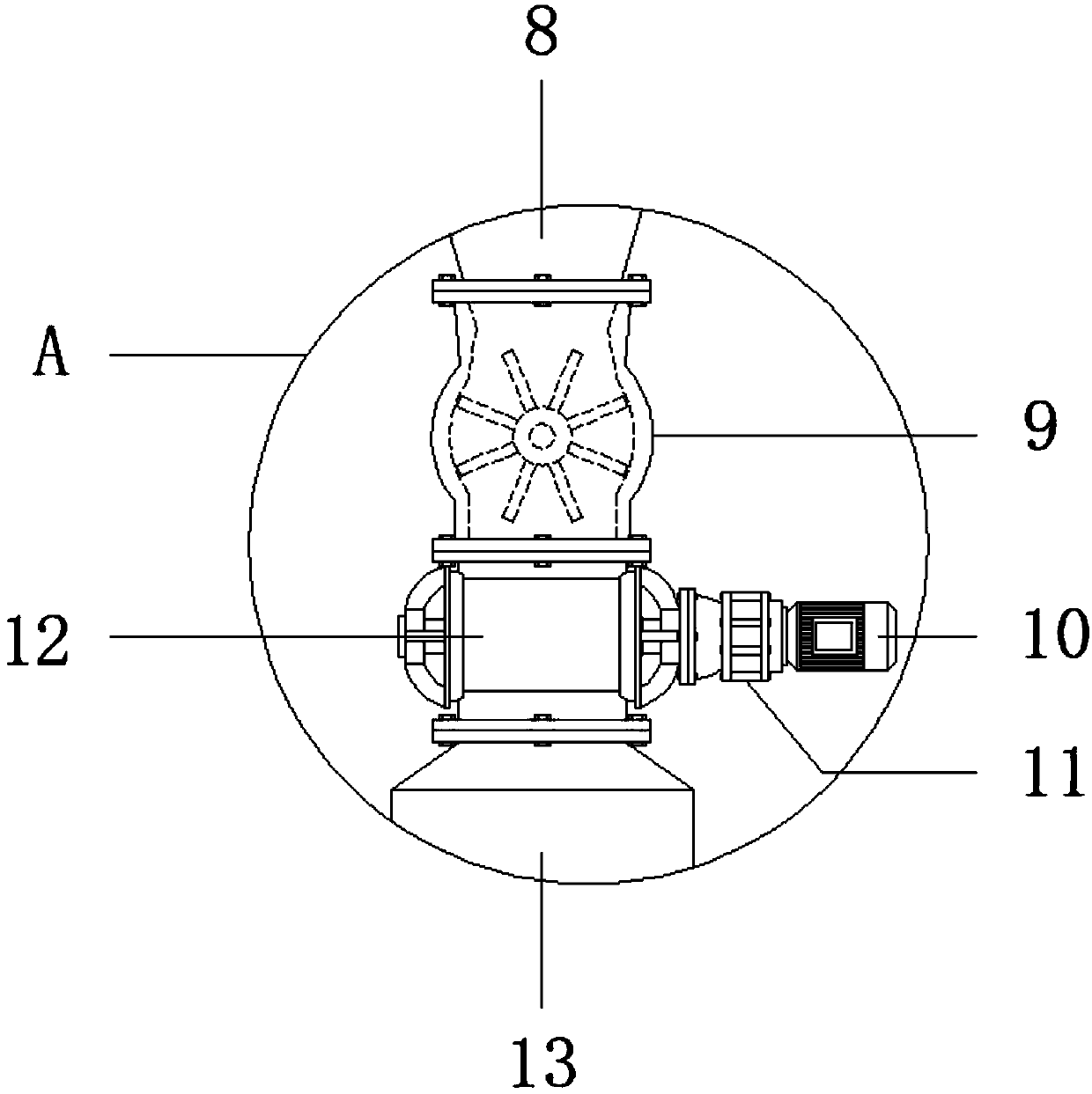 Boiler tail gas multistage cyclone dust removal purification equipment