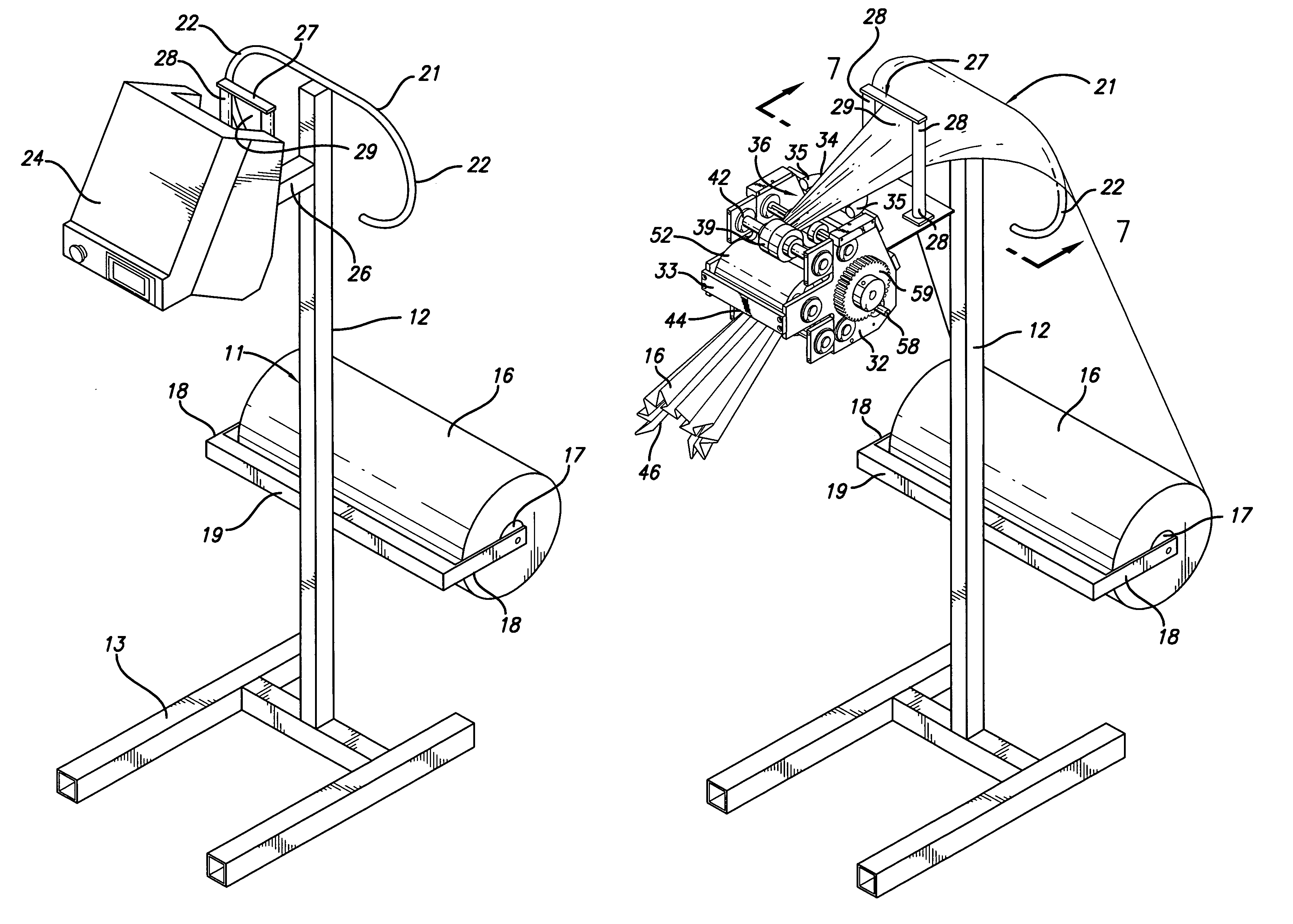 Machine and method for making paper dunnage