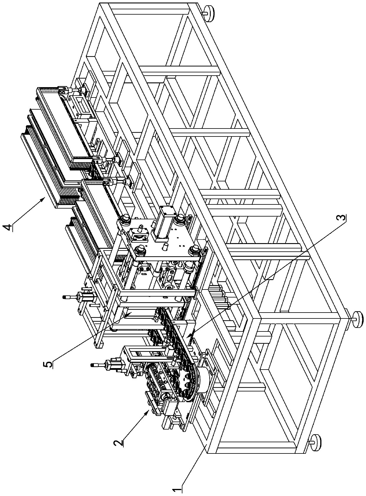 Pulling-plate-type bottle blank conveying mechanism of plastic bottle blowing machine