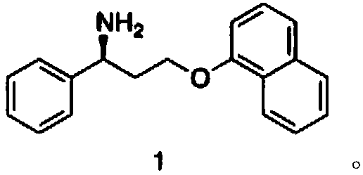 Biosynthesis method of dapoxetine intermediate and dapoxetine intermediate