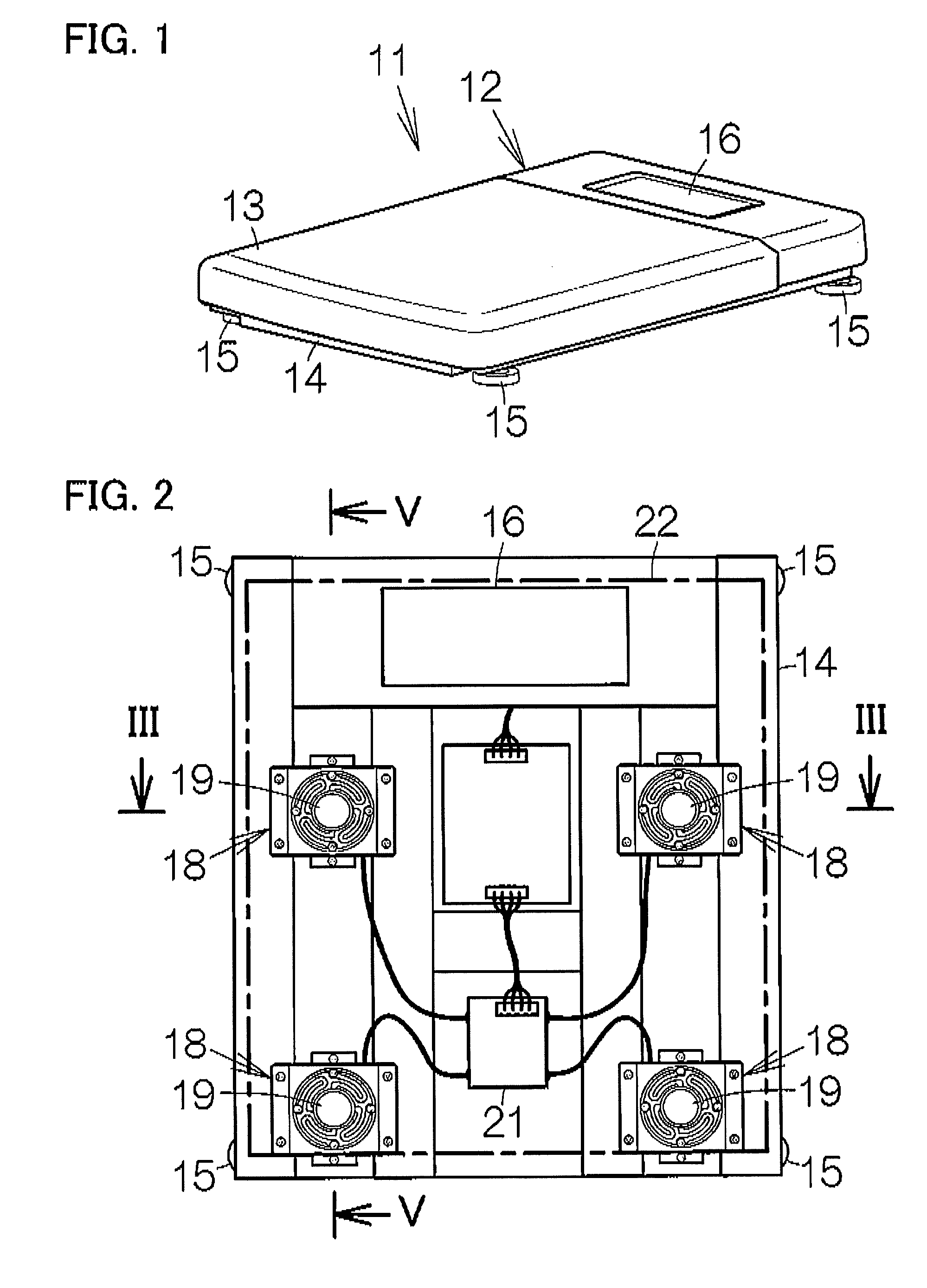 Weight measurement device with load transmission member whose position is changeable