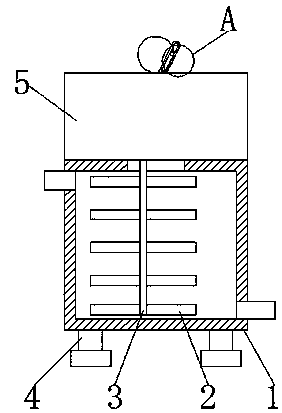 Stirring device for textile dye