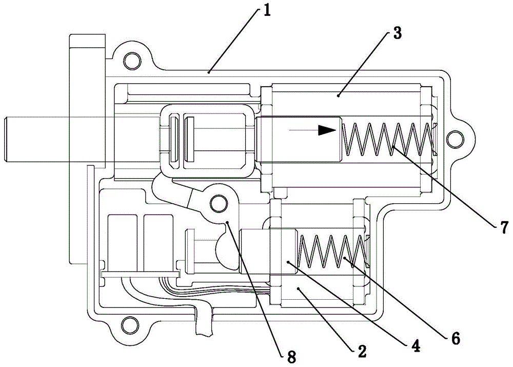 Electronic head lock used on electric vehicle