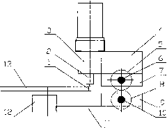 Arc grinding device with balanced driven disc