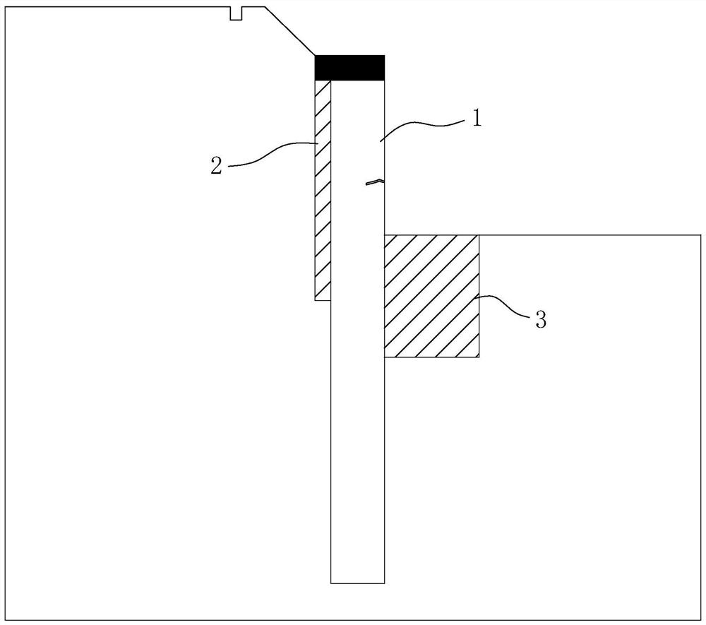 A repairing structure and repairing construction method for foundation pit supporting and retaining piles