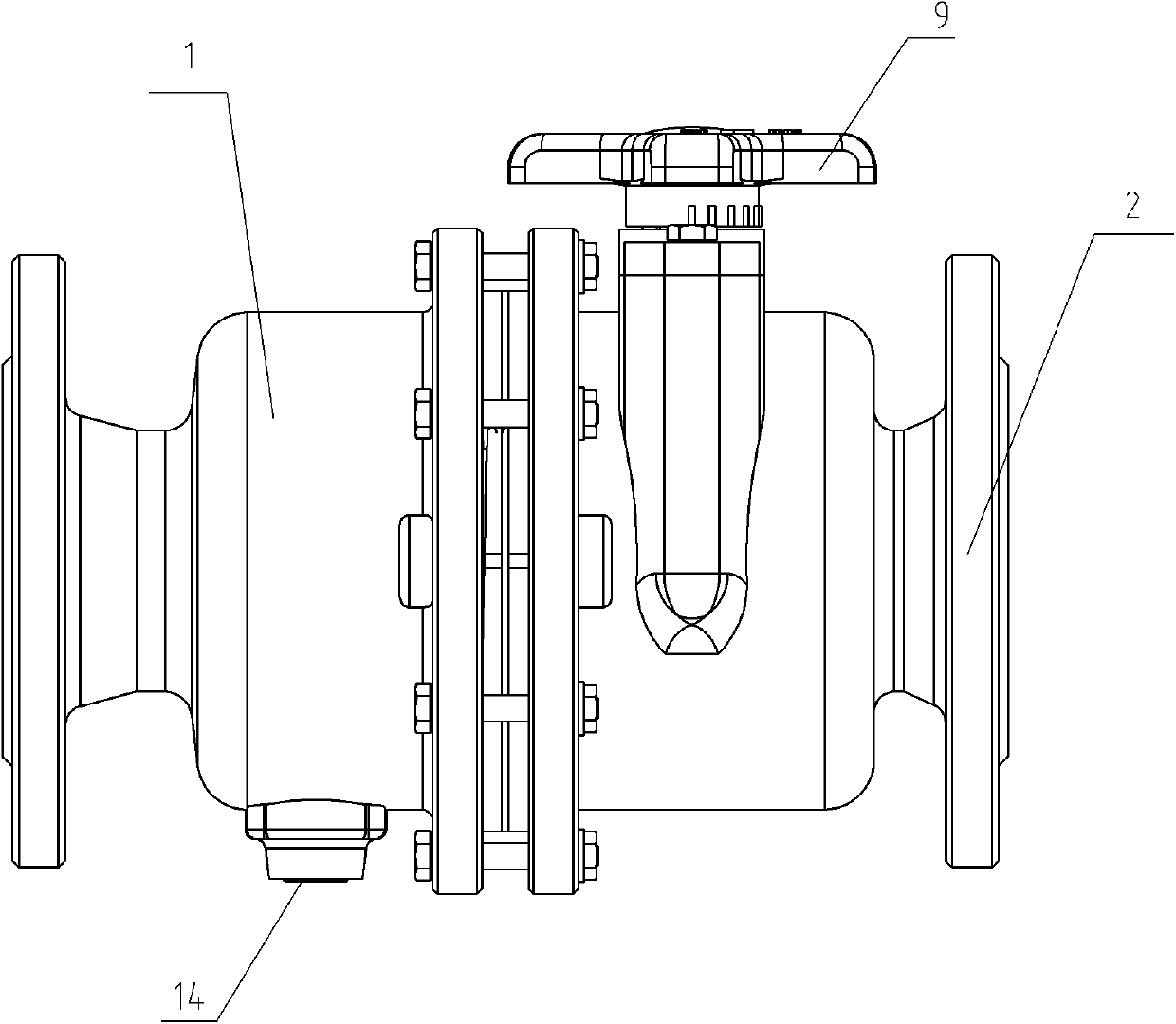 Axial flow type flow quantity control valve with dual filtering function