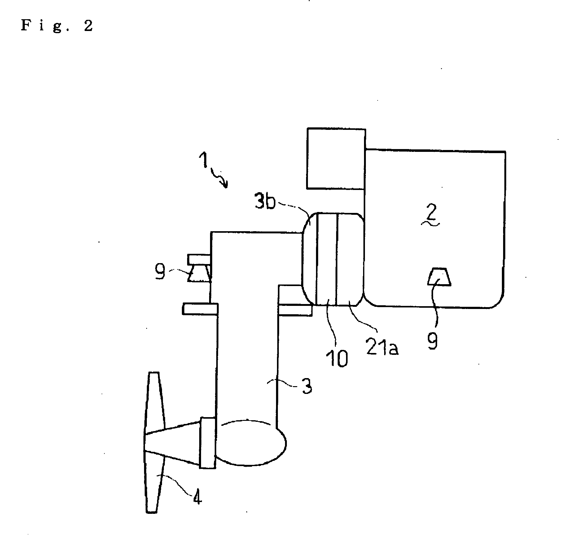 Power generating and propelling system of vessel