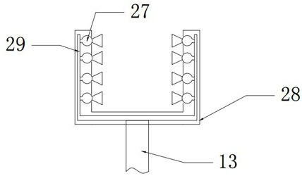 A semiconductor wafer cleaning device