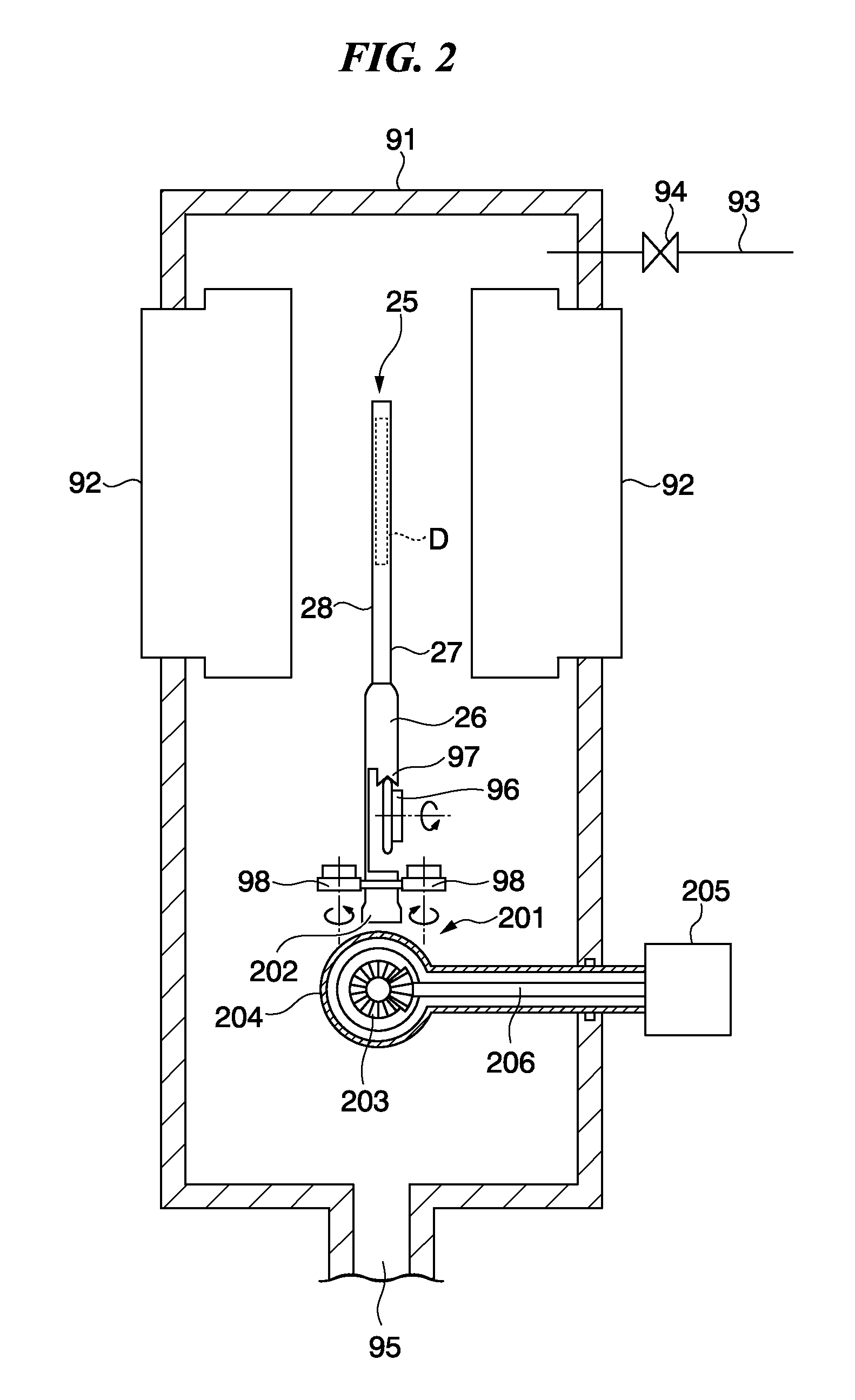 In-line type film forming apparatus and method of manufacturing magnetic recording medium using the same