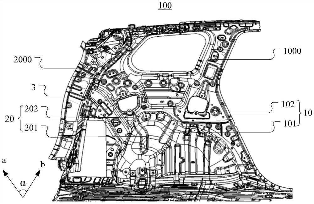 Sheet metal structure and automobile