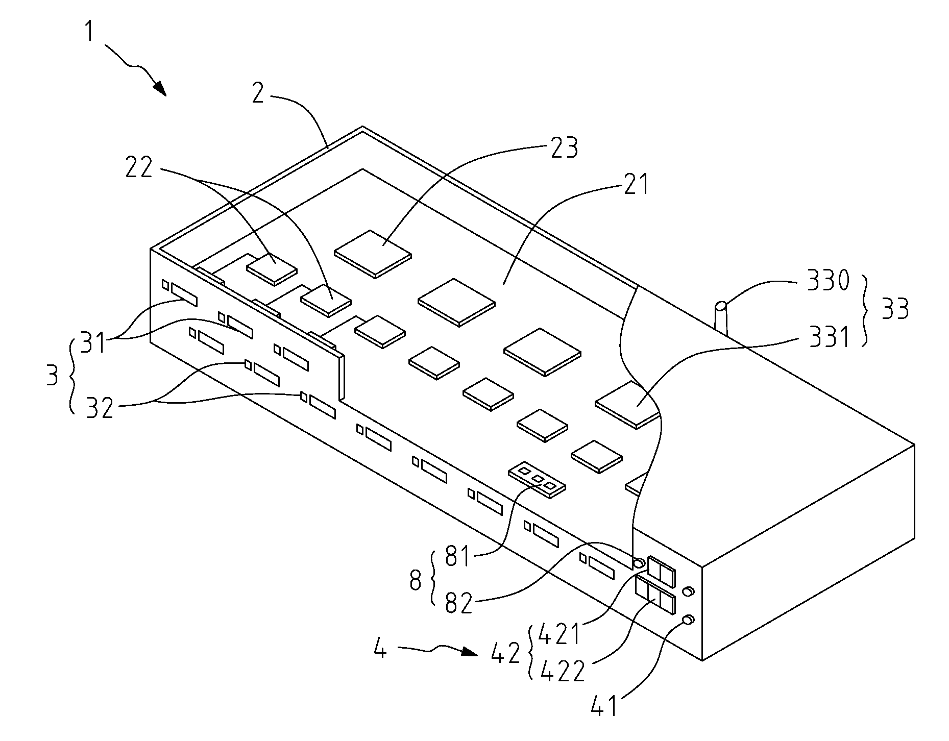 Remotely monitorable multi-port charging device