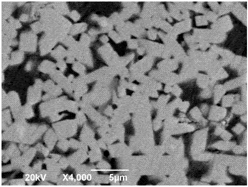 Multiple boride metal ceramic based on high-entropy alloy adhesion agent and preparation method thereof