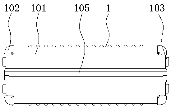 Convenient-to-carry detection device for fault analysis of armored vehicle