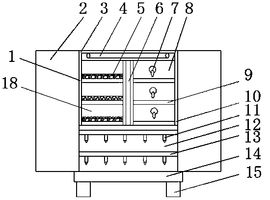 Drug storage device for medical treatment