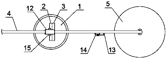 Convenient wiping device for surface of photovoltaic board