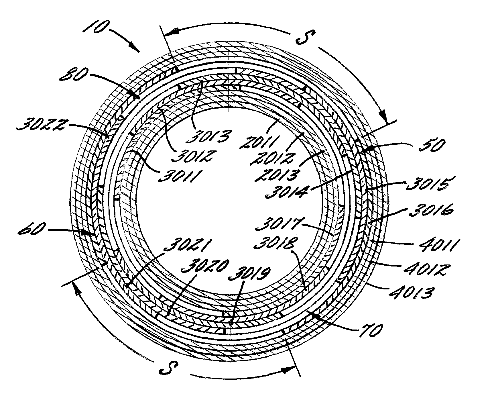Spirally wound tube with voids and method for manufacturing the same