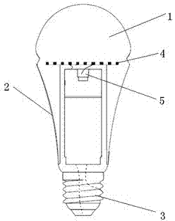 Heat-radiation type LED bulb lamp