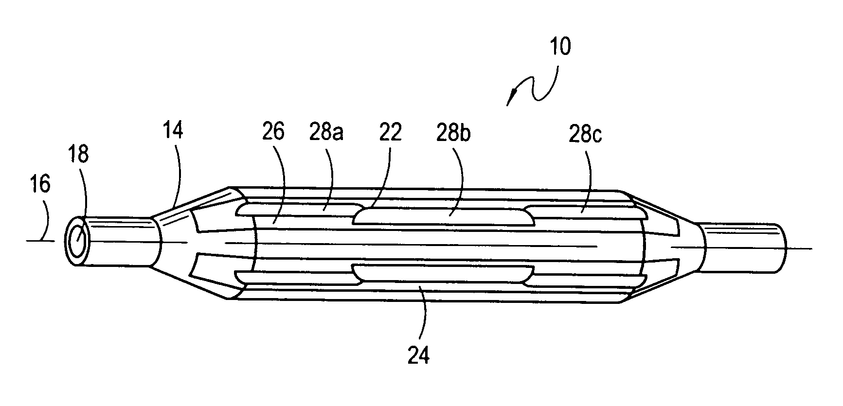 Segmented balloon catheter blade