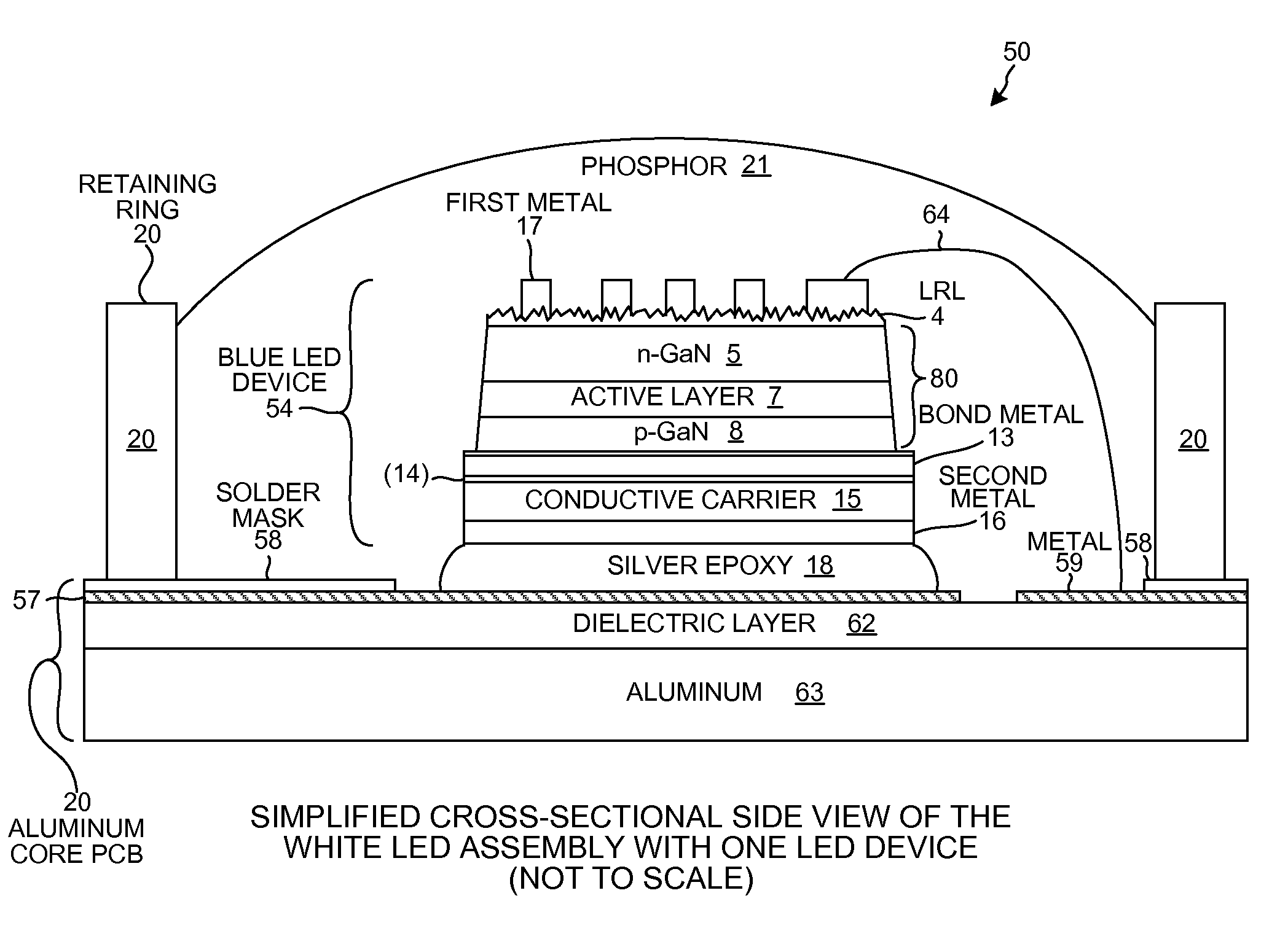 Buffer layer for GaN-on-Si LED