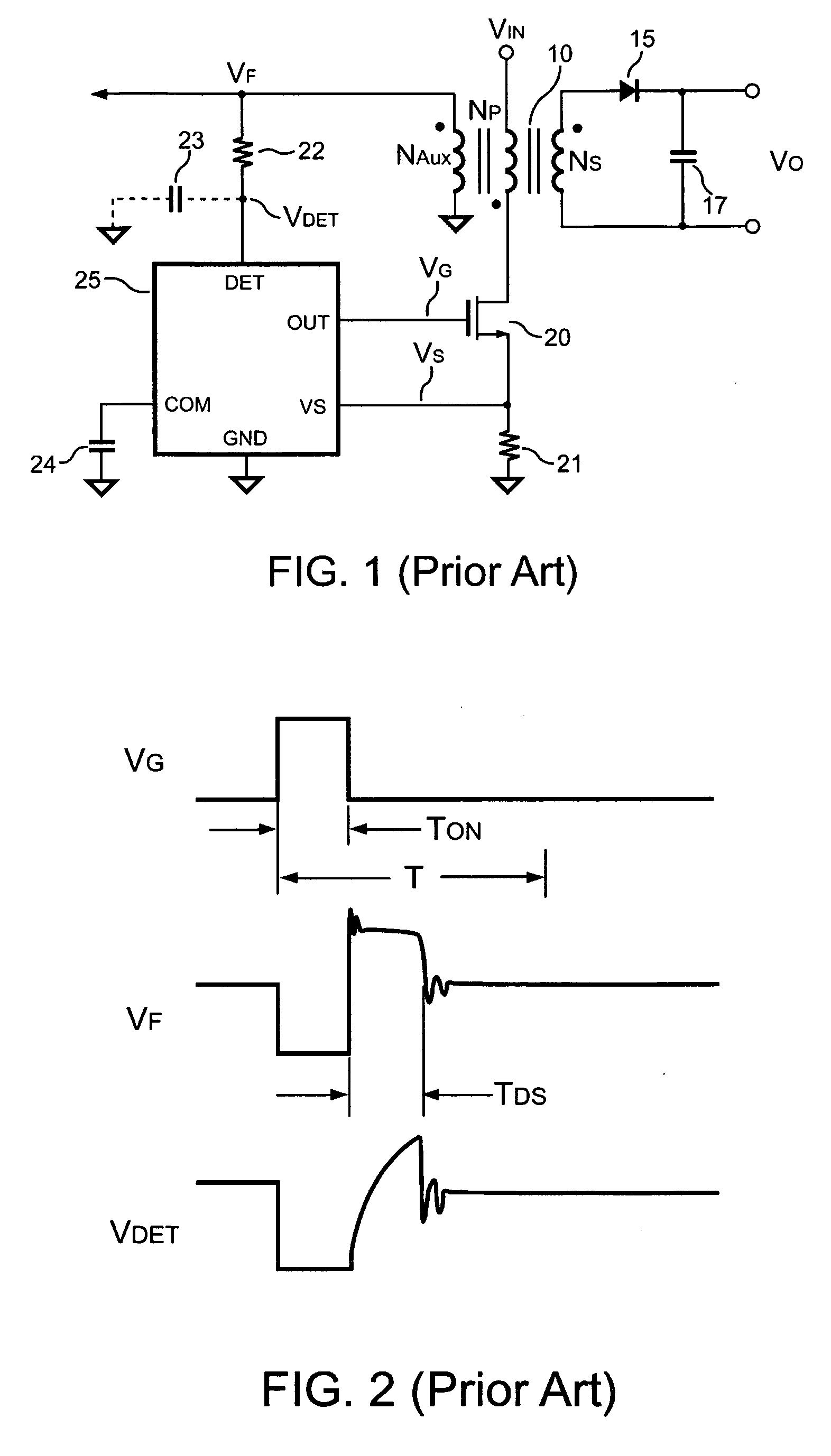 Control circuit including adaptive bias for transformer voltage detection of a power converter