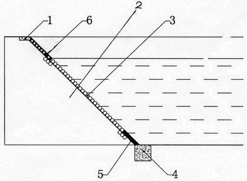 Method for building fishpond protecting slope