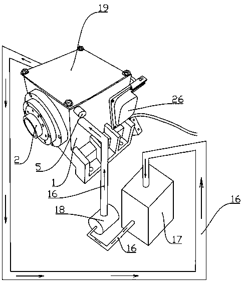 Motor embedded type headstock