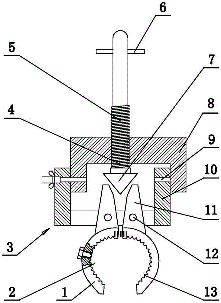 Safe calipers for hooking ground wires