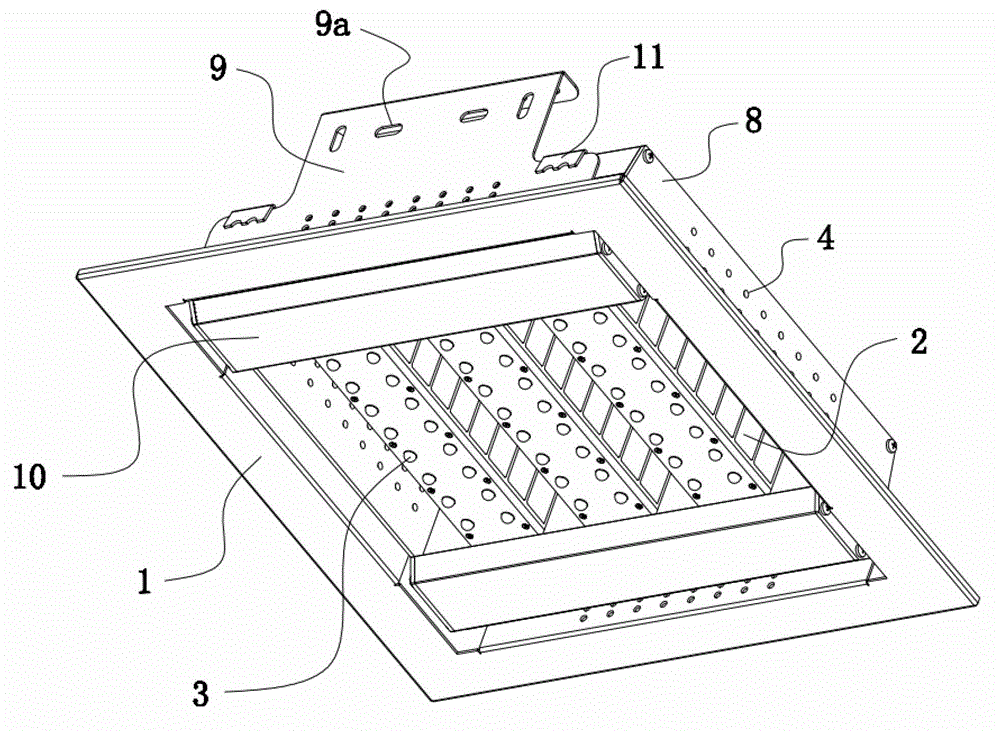 Three-dimensional oligodynamic convection heat transferring LED (light emitting diode) lamp